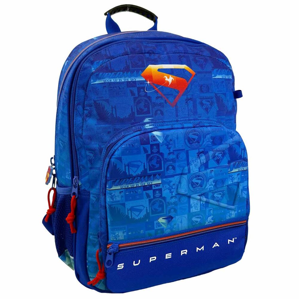 Mochila Escolar Adaptável Superman DC Comics 43cm
