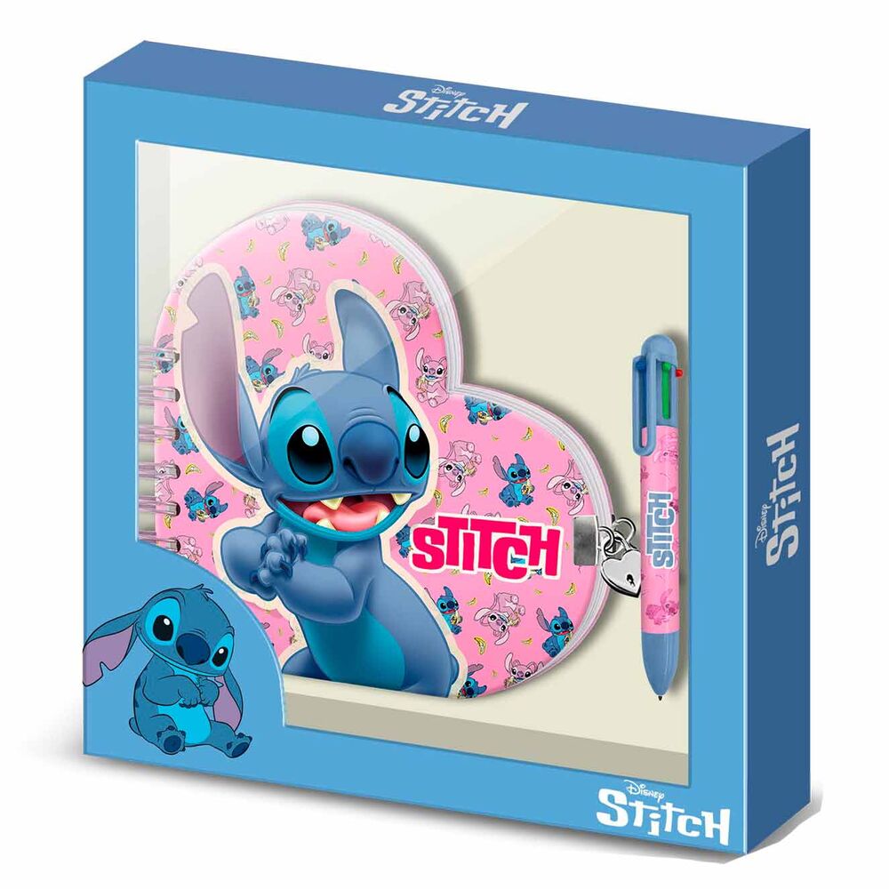 Diário + Caneta Stitch Disney