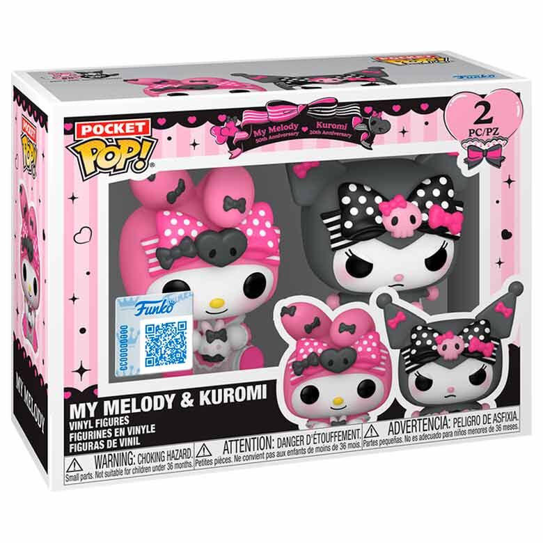 Blister 2 figuras Pocket Pop My Melody &amp; Kuromi Exclusive