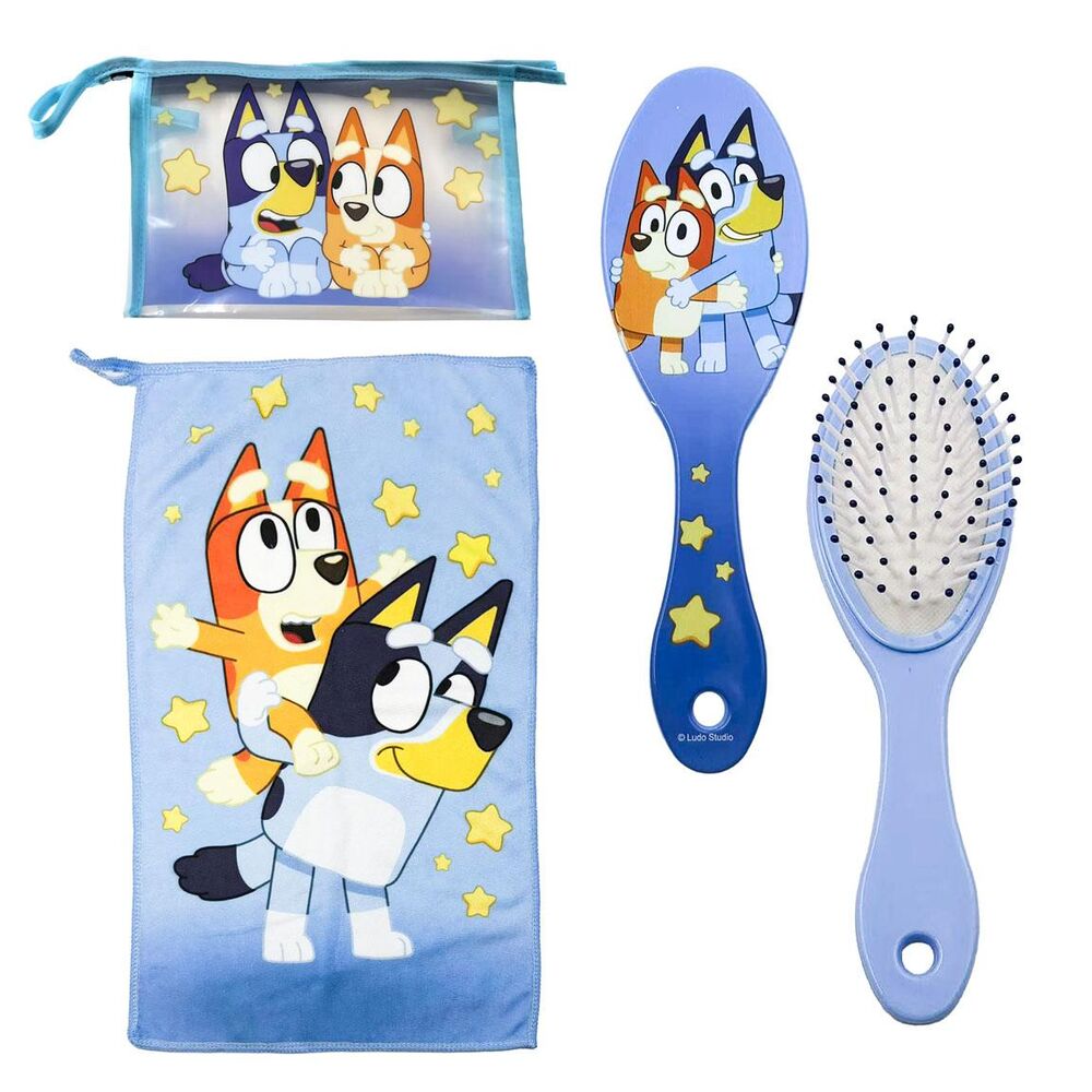 Kit de Viagem Bluey Azul 3pcs
