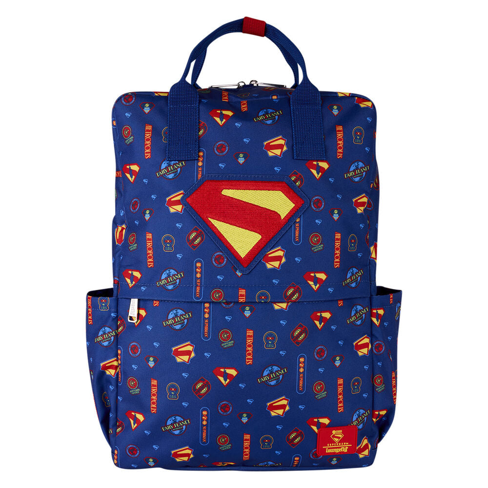 Mochila Escolar Nylon Super Homem Marvel Loungefly 43cm