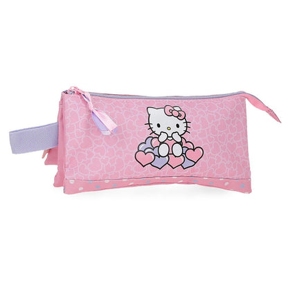 Estojo Triplo Dots Hello Kitty
