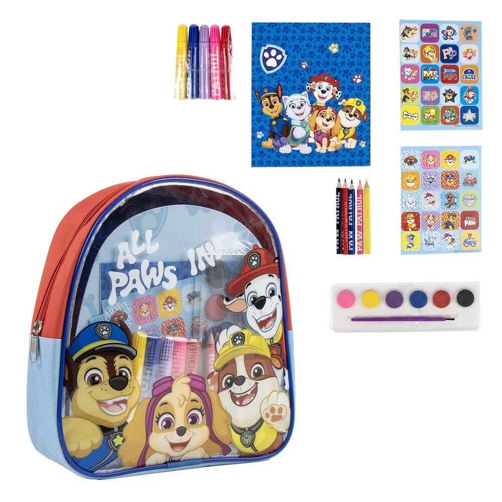 Set de Papeleria Mochila Patrulha Pata