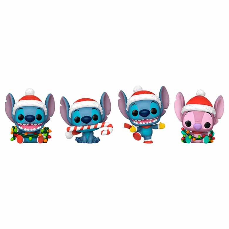 Árvore de Natal com 4 figuras POP Disney Stitch de bolso