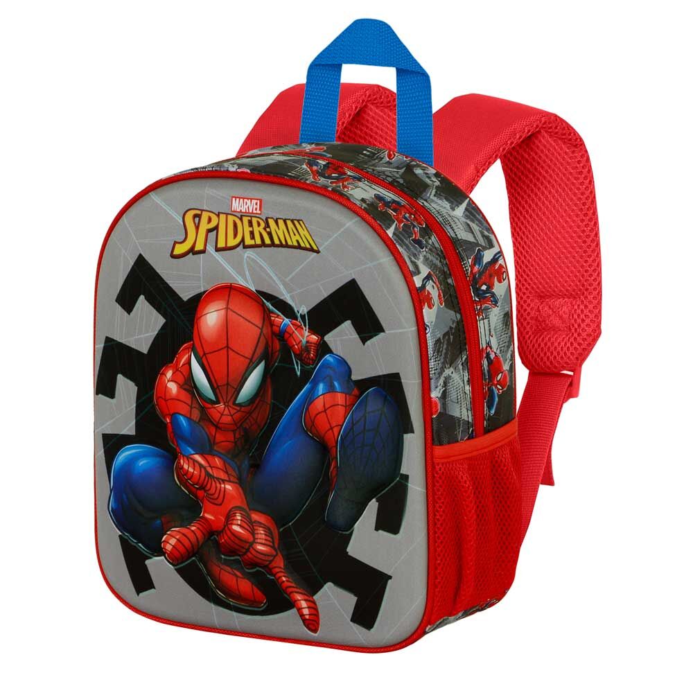Mochila Pré-Escolar 3D Symbol Spiderman Marvel 31cm