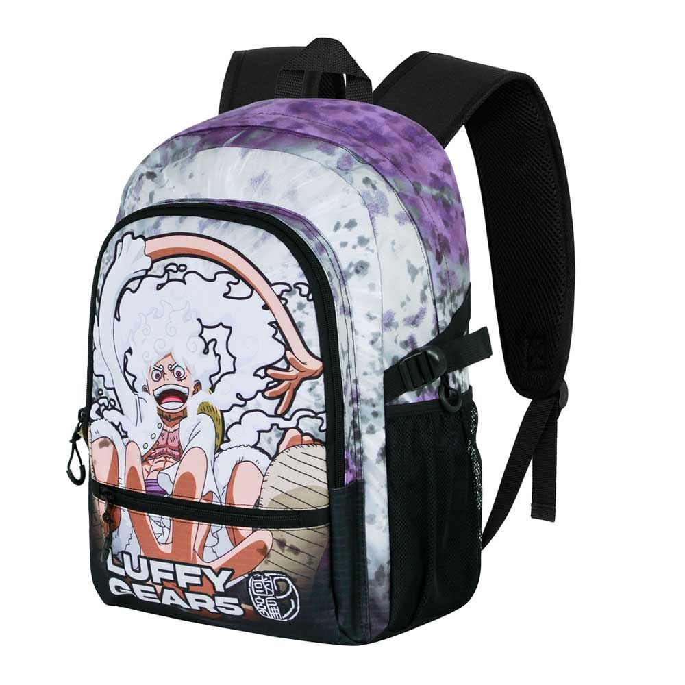 Mochila Escolar Luffy Gear 5 One Piece 44cm Adaptável