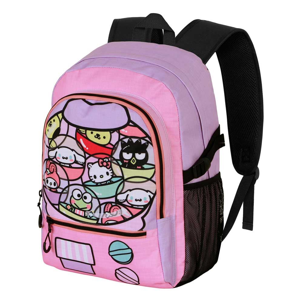Mochila Escolar Gashapon Hello Kitty 44cm Adaptável
