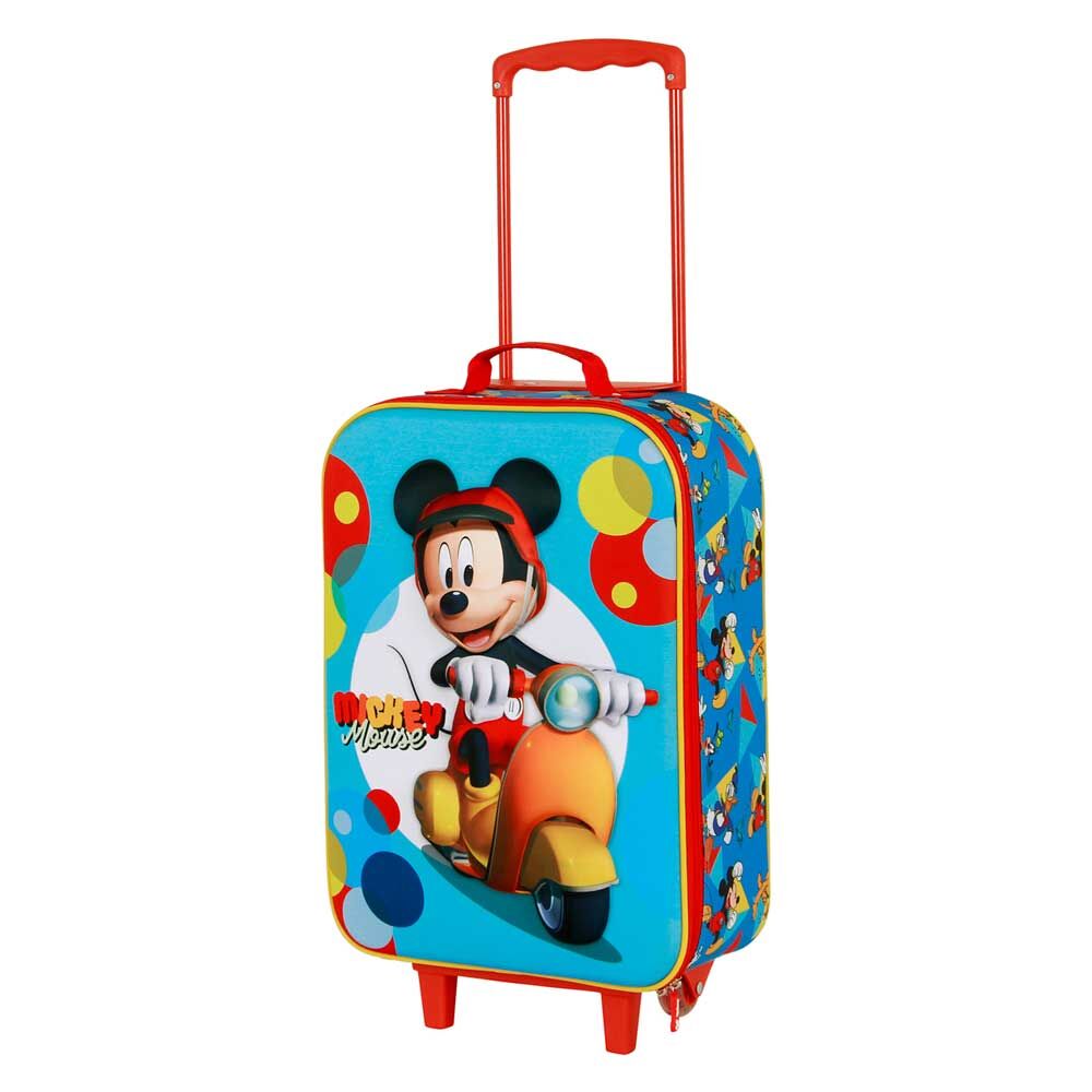 Mala Trolley de Viagem 3D Scooter Mickey Disney 52cm