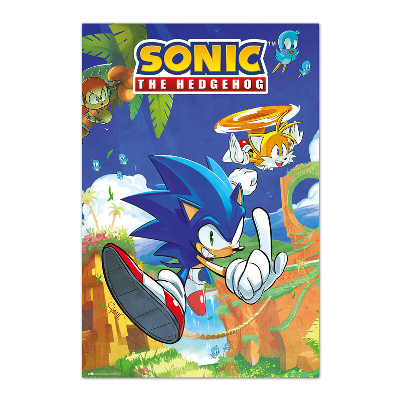 Poster Sonic &amp; Tails Sonic The Hedgehog
