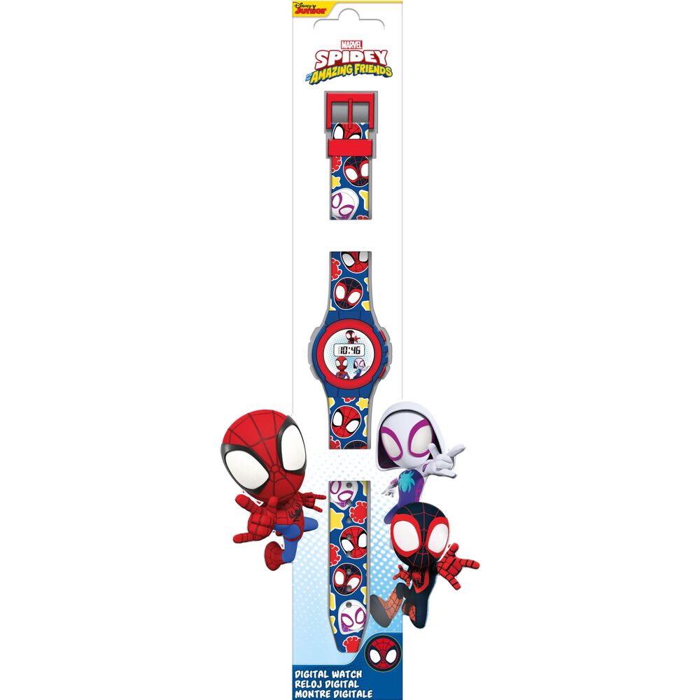 Relógio Digital Spidey and His Amazing Friends Marvel