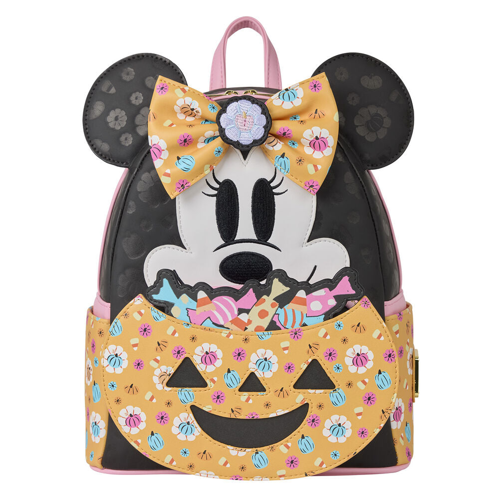 Mochila Pumpkin Minnie Disney Loungefly 26cm