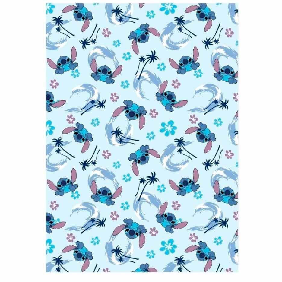 Manta Coralina Stitch Disney 110x140cm