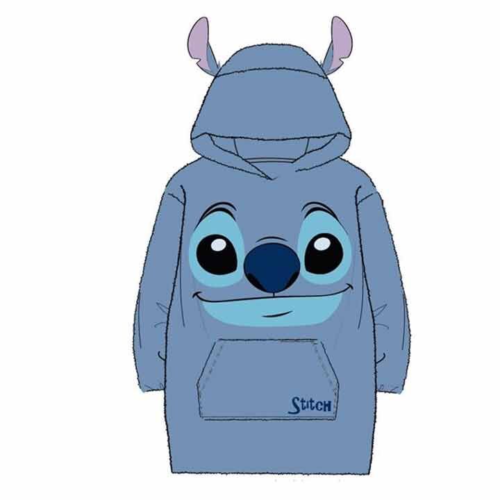 Camisola Poncho Oversize Adulto Stitch Disney