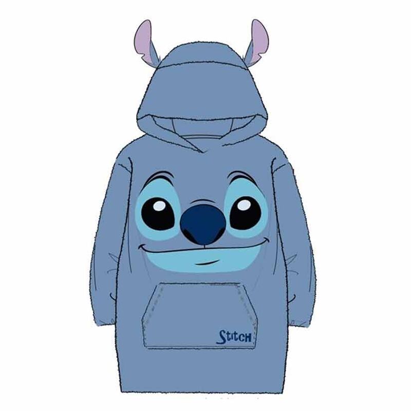 Camisola Poncho Oversize Infantil Stitch Disney
