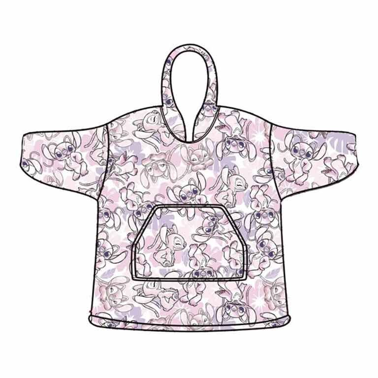 Camisola com Capuz Oversize Angel Stitch Disney Adulto