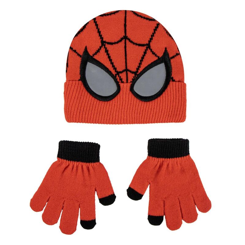 Conjunto de Gorro e Luvas Spiderman Marvel
