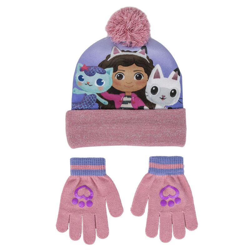 Conjunto de Gorro e Luvas Gabby Dollhouse