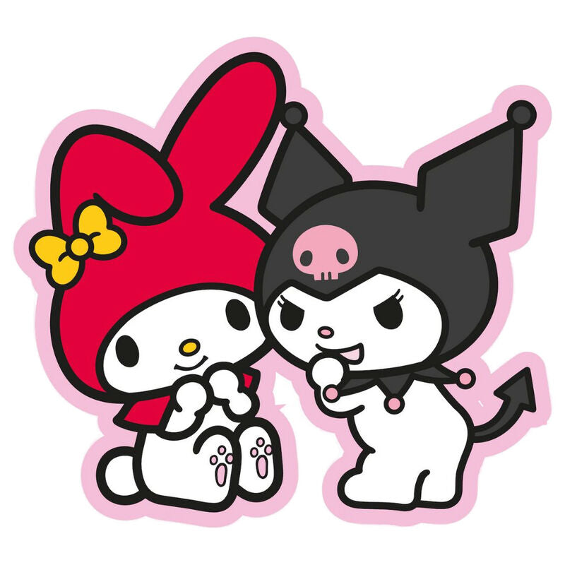 Almofada 3D My Melody &amp; Kuromi Hello Kitty