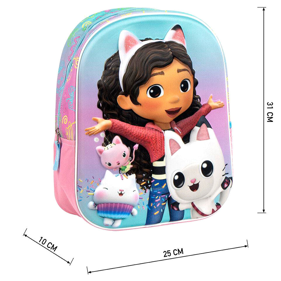 Mochila Pré-Escolar 3D Gabby&