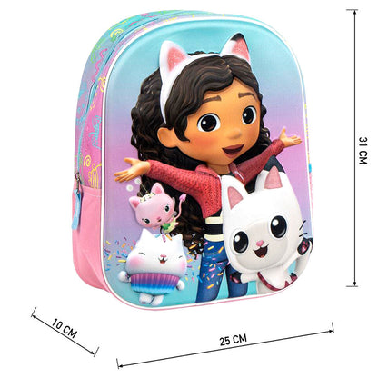 Mochila Pré-Escolar 3D Gabby&