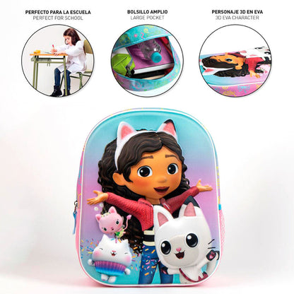 Mochila Pré-Escolar 3D Gabby&