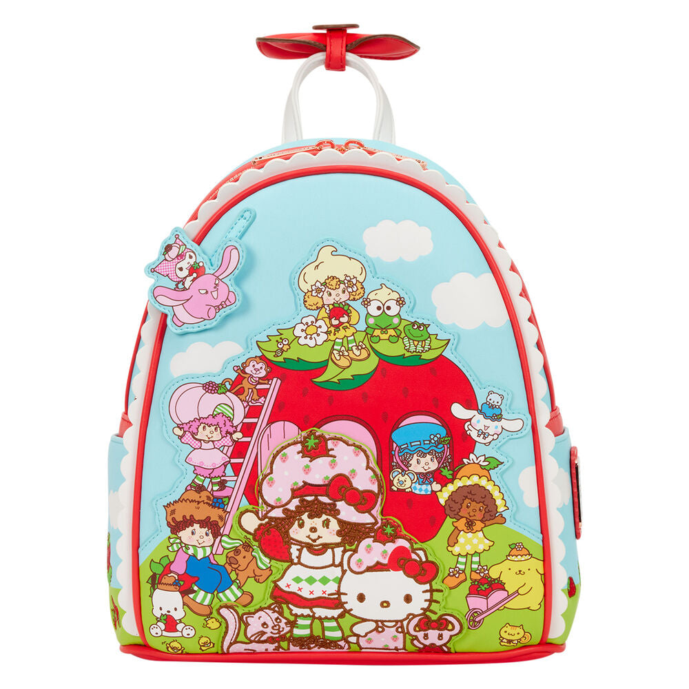 Mochila Shortcake Scented Hello Kitty &amp; Friends x Strawberry Loungefly 26cm