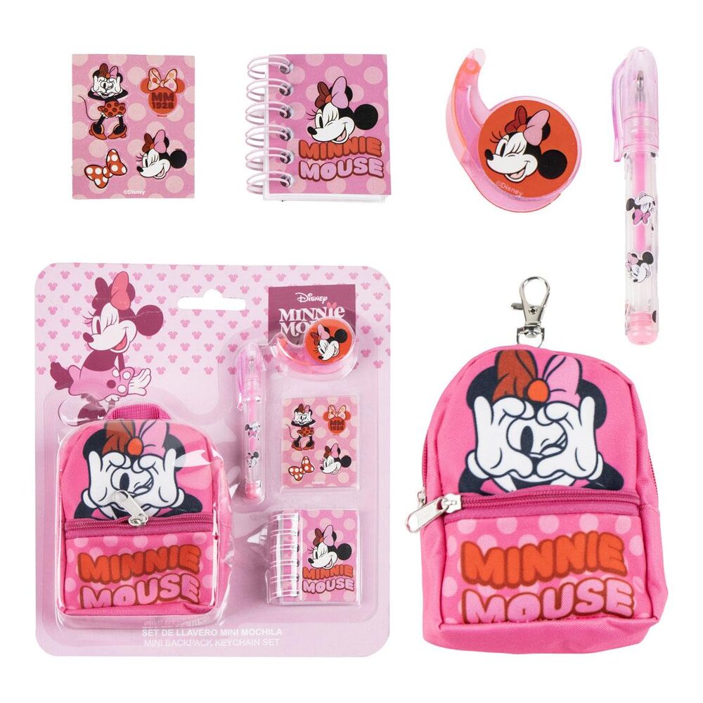 Set de Papelaria Mini Mochila Minnie Disney