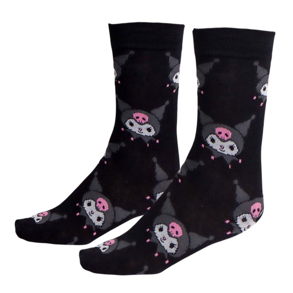 Set 3 Pares de Meias Kuromi Hello Kitty Adulto