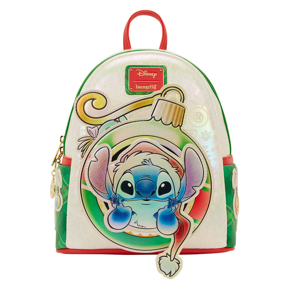 Mochila Pré-Escolar Holiday Stitch Disney Loungefly 26cm
