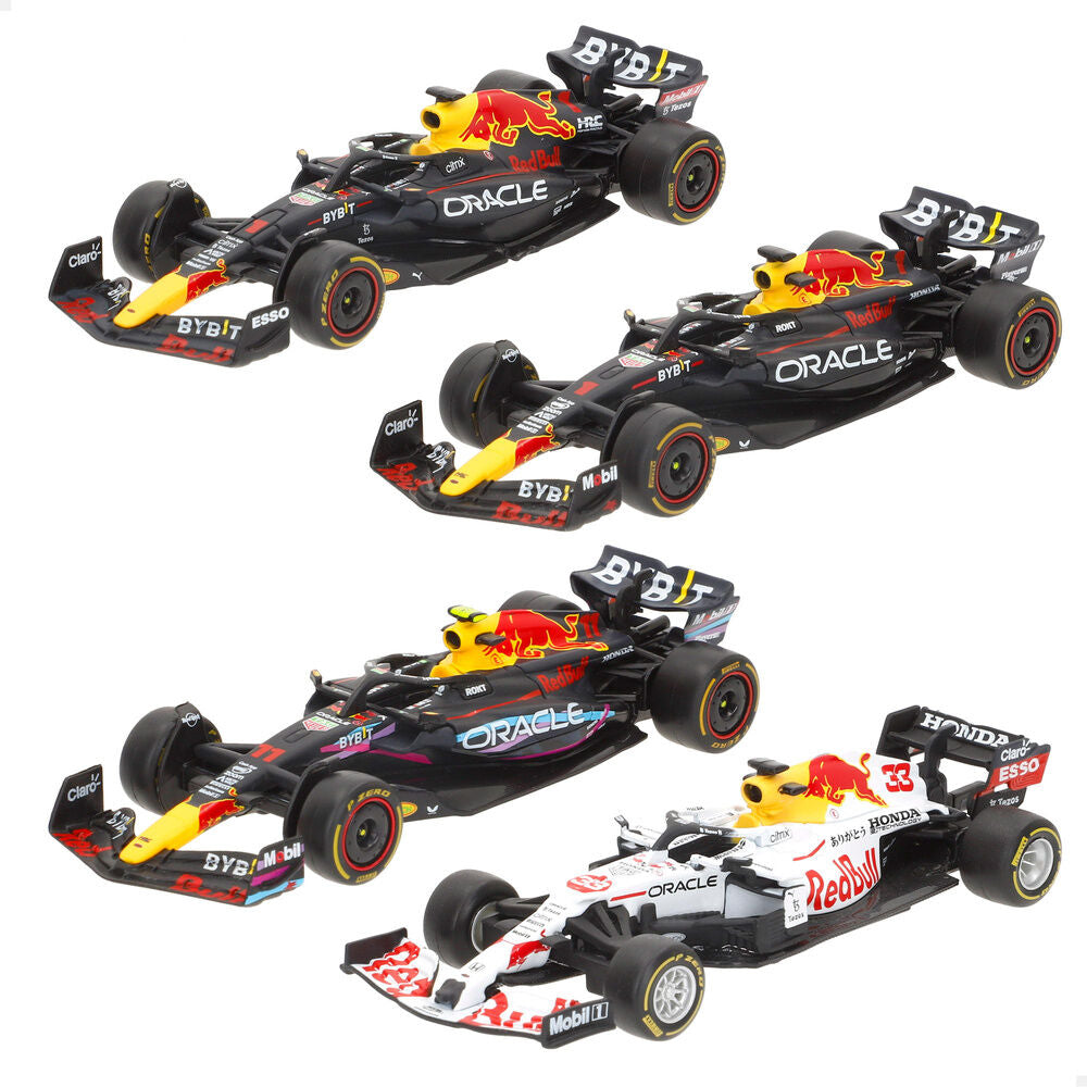 Pack 4 Carros F1 Red Bull metal