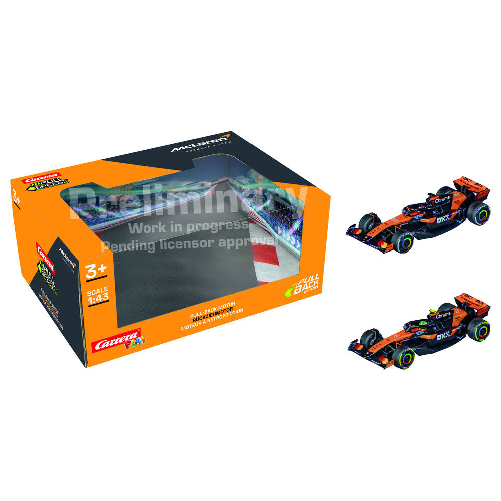 Set de 2 Carros F1 McLaren Team Twinpack pull back