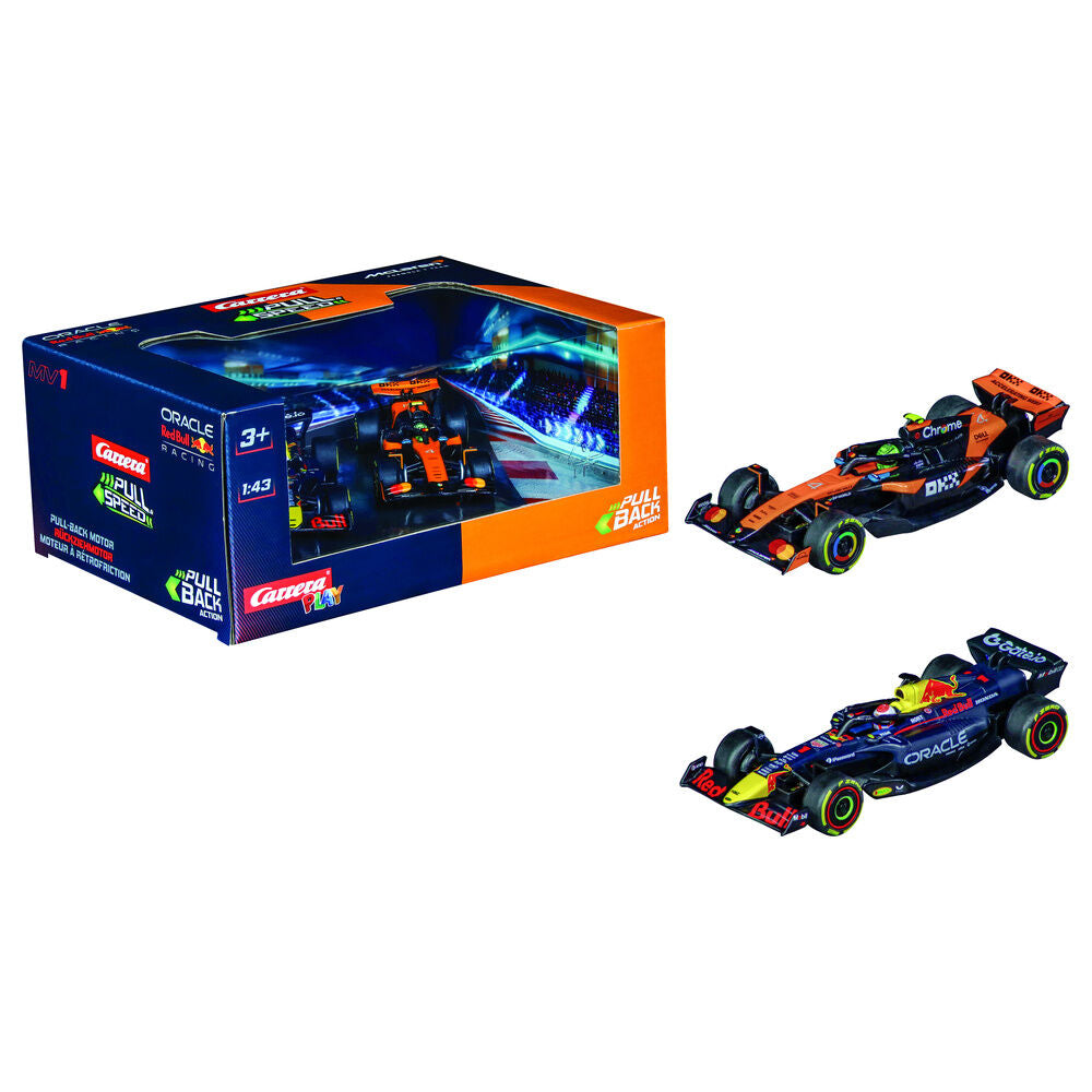 Set de 2 Carros F1 Twinpack Red Bull pull back