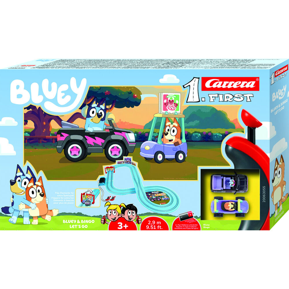 Pista Carrera Circuito Bluey &amp; Bingo Let&