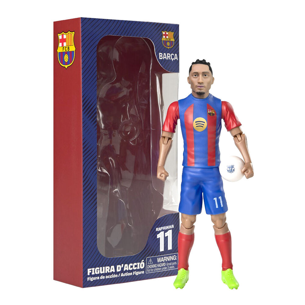 Figura Action Futebol Raphinha FC Barcelona 20cm