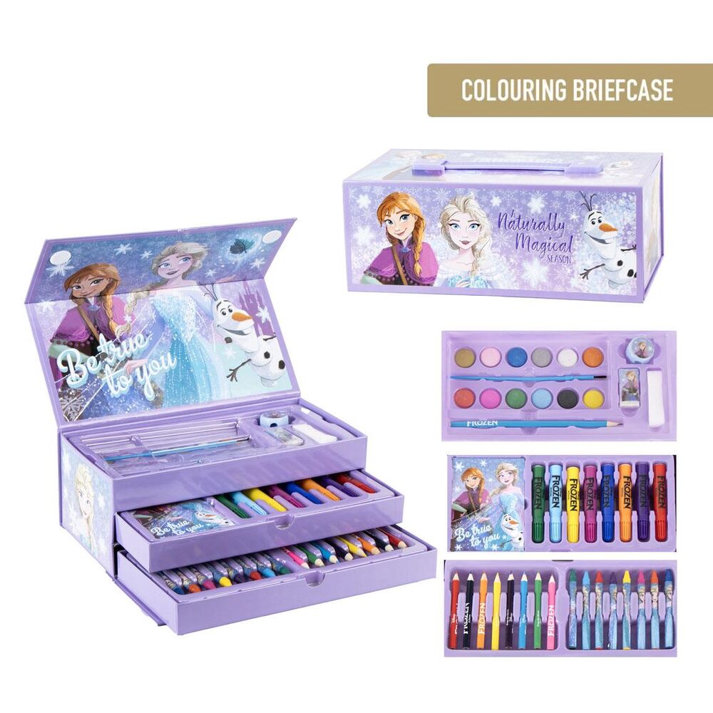 Set de Papelaria Mala de Colorir Frozen Disney