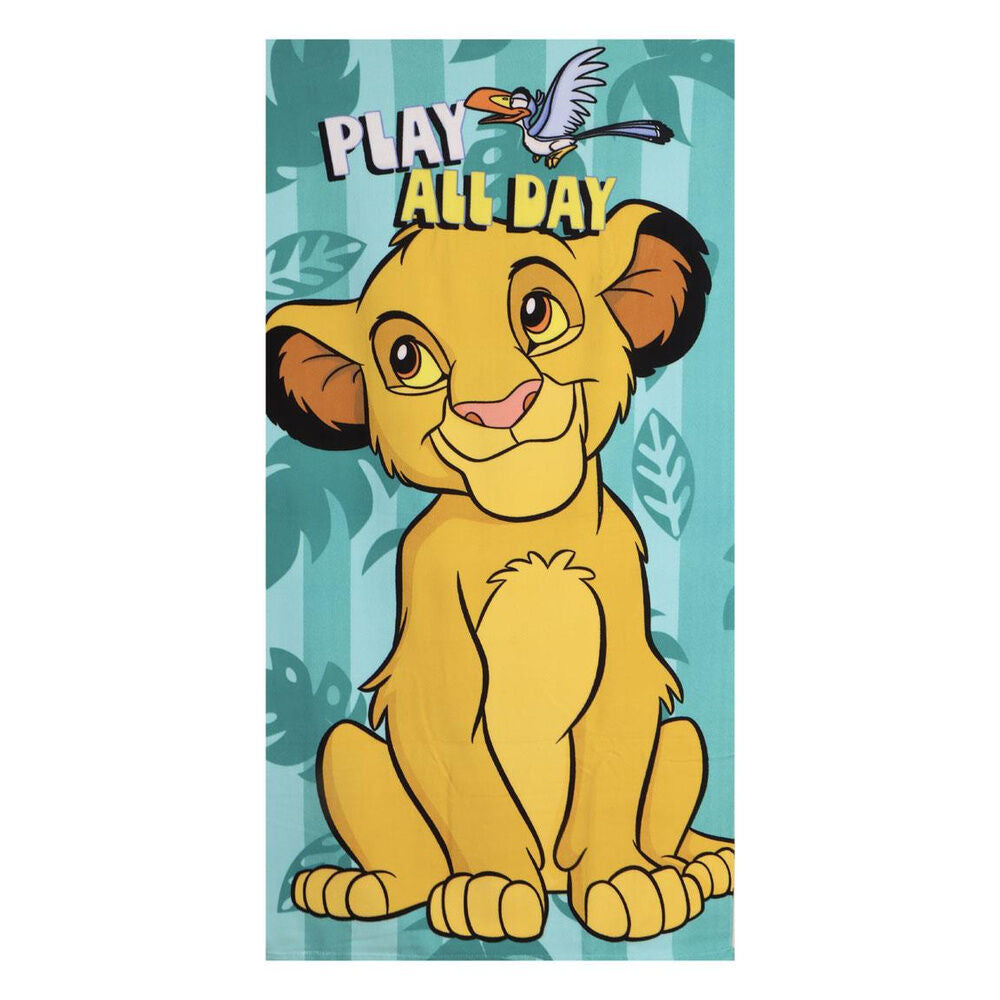 Toalha de Praia Microfibra Rei Leão Disney