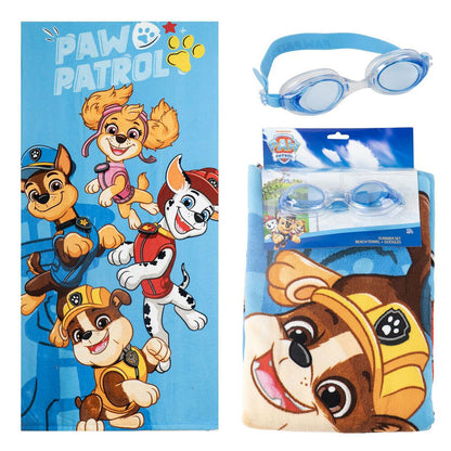 Conjunto Toalha de Praia + Óculos de Natação Patrulha Pata