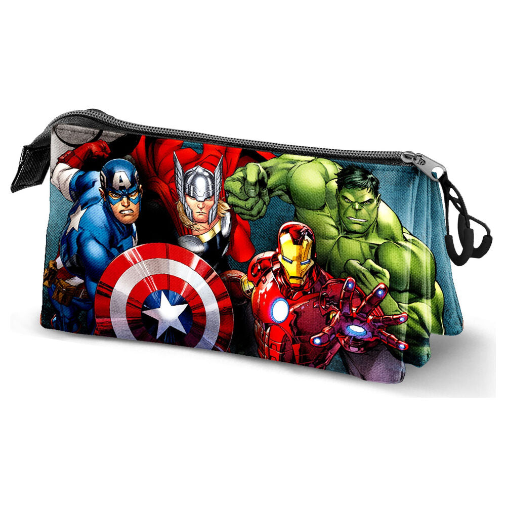 Estojo Triplo Unit Avengers Marvel