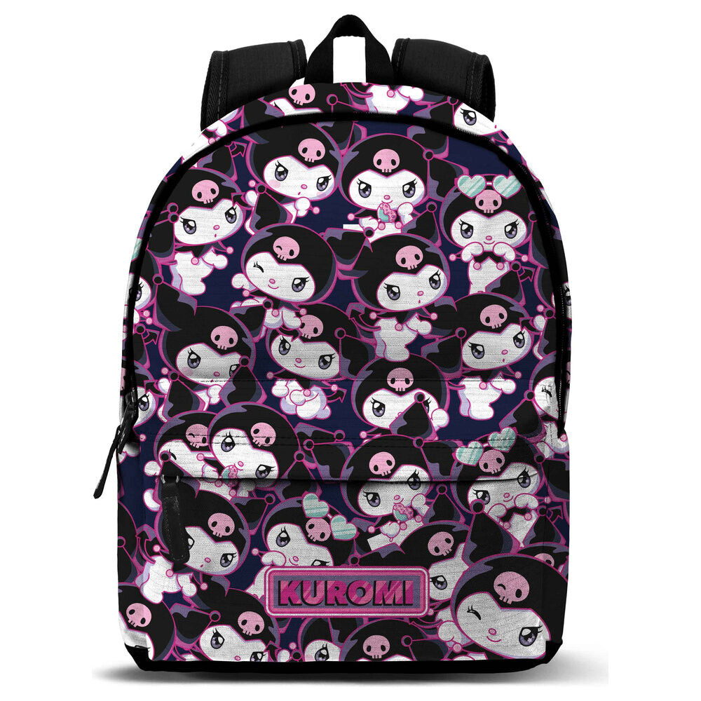Mochila Escolar Kuromi Hello Kitty 41cm