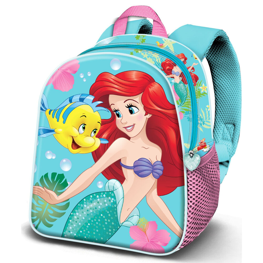 Mochila Pré-Escolar 3D The Little Mermaid Dive Disney 31cm
