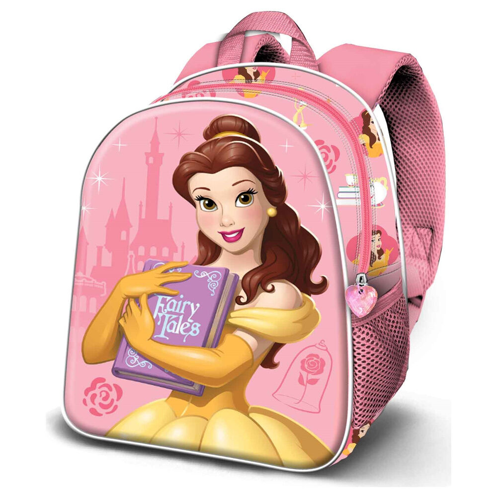 Mochila Pré-Escolar 3D Beauty and the Beast Bella Fairy Disney 31cm