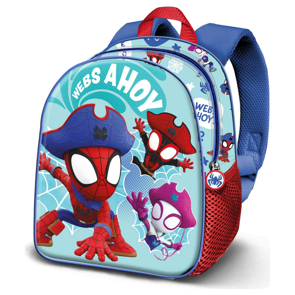 Mochila Pré-Escolar 3D Pirates Spidey Marvel 31cm