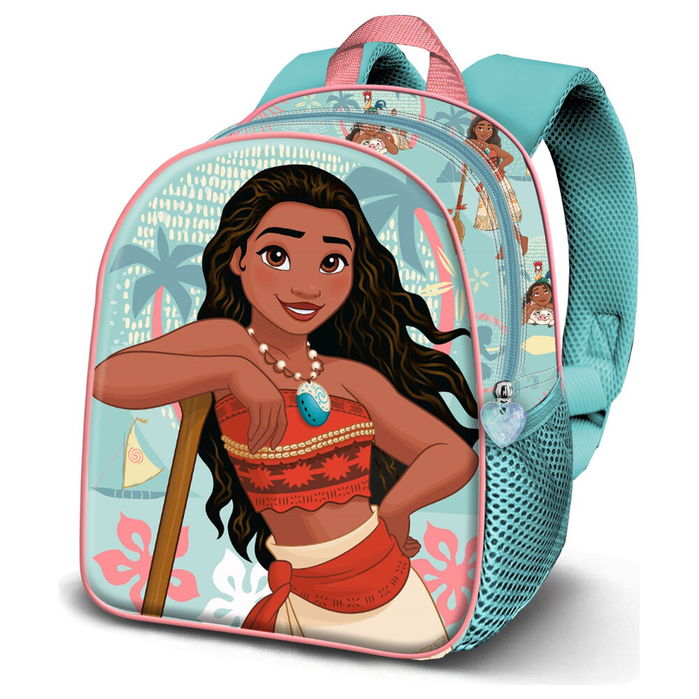 Mochila Pré-Escolar 3D Pretty Vaiana Moana Disney 31cm