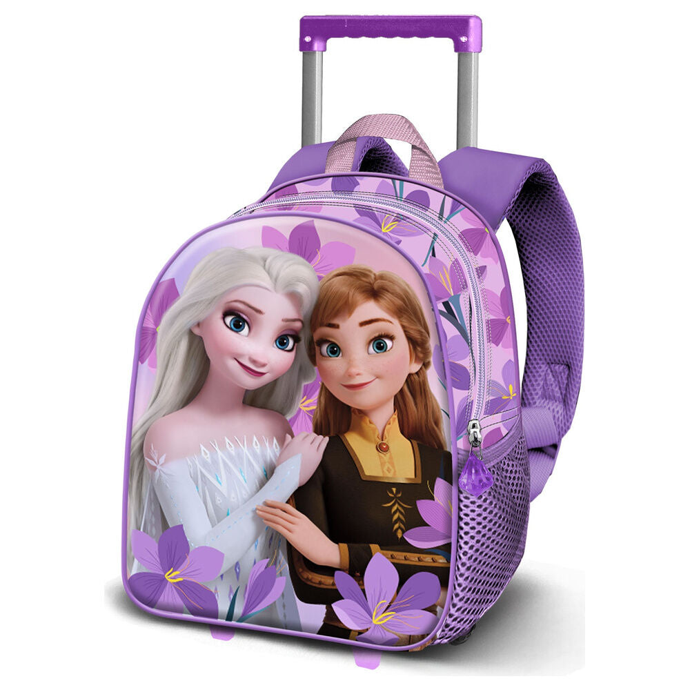 Mochila Pré-Escolar Trolley 3D Violet Frozen Disney 31cm