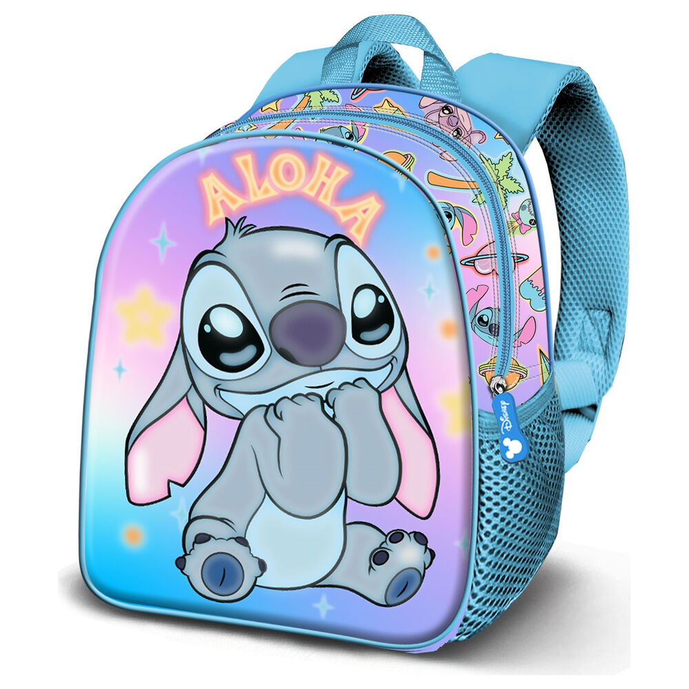 Mochila Escolar Aloha Stitch Disney 40cm
