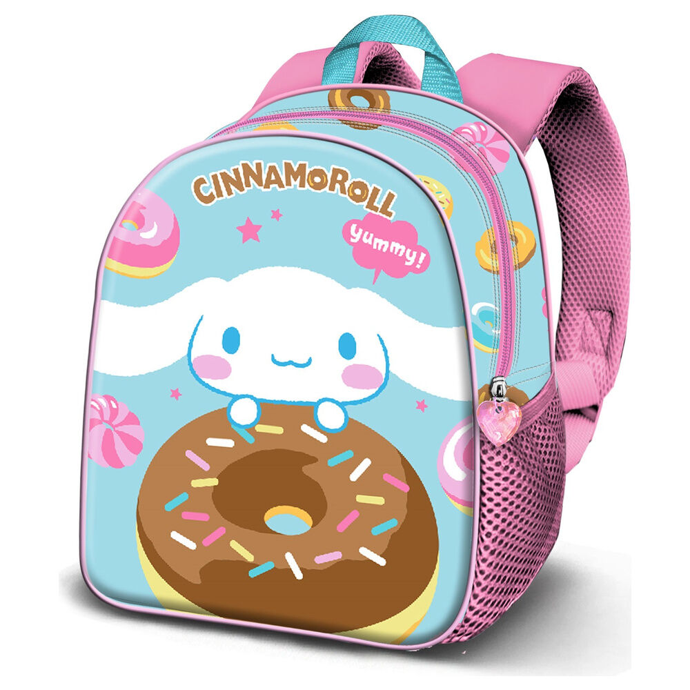Mochila Pré-Escolar 3D Yummy Cinnamoroll Hello Kitty 31cm