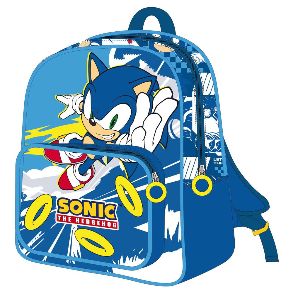 Mochila Pré-Escolar Sonic the Hedgehog 30cm