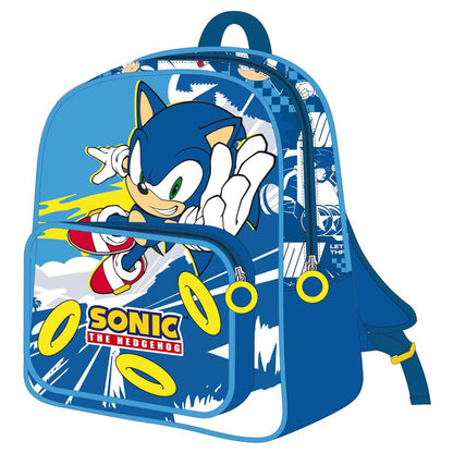 Mochila Pré-Escolar Sonic the Hedgehog 30cm