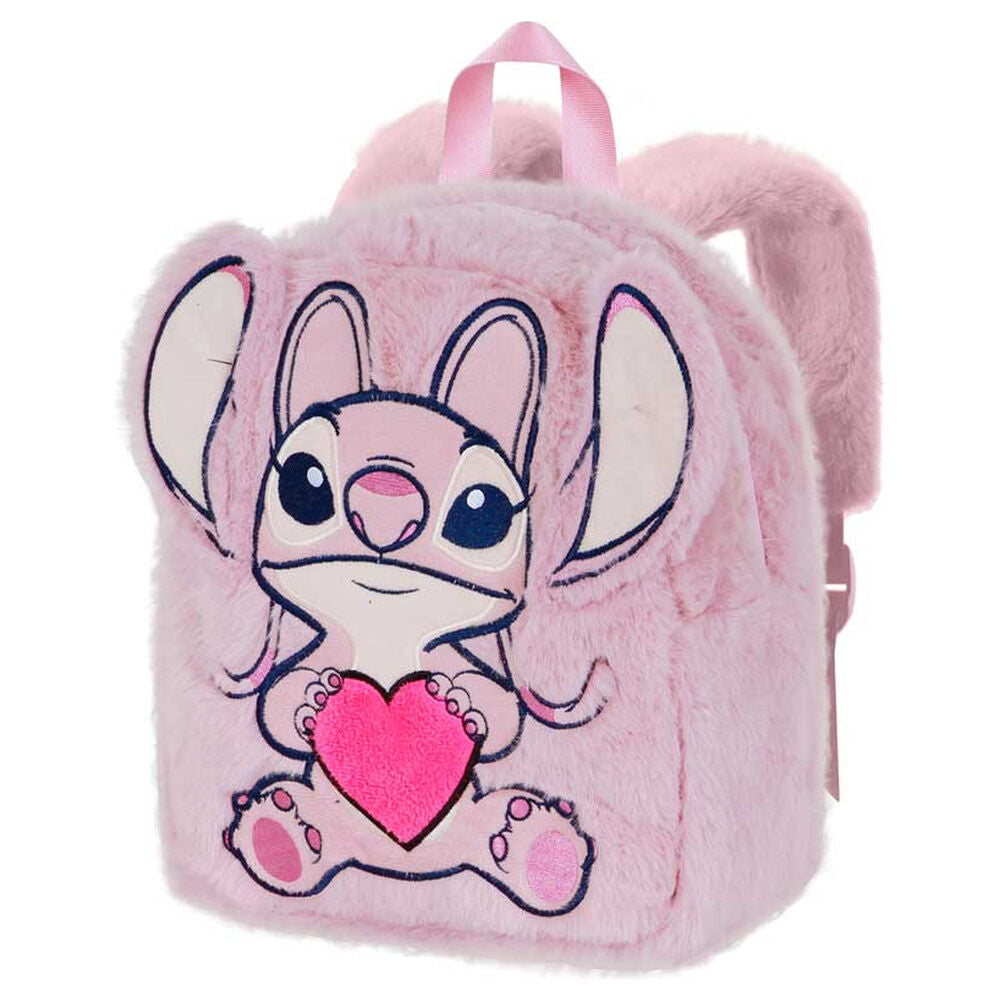 Mochila Pré-Escolar Coração Angel Stitch Disney