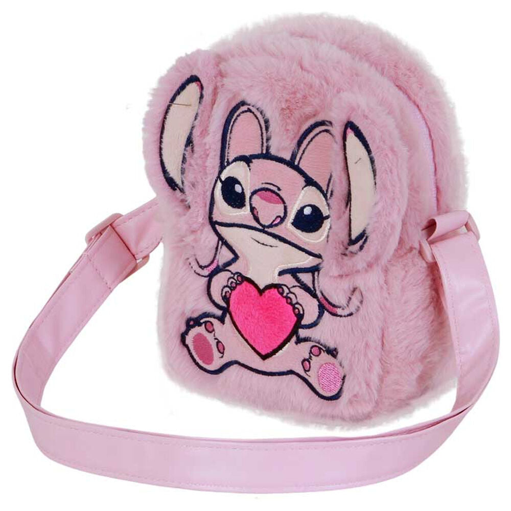Bolsa Tiracolo Coração Angel Stitch Disney